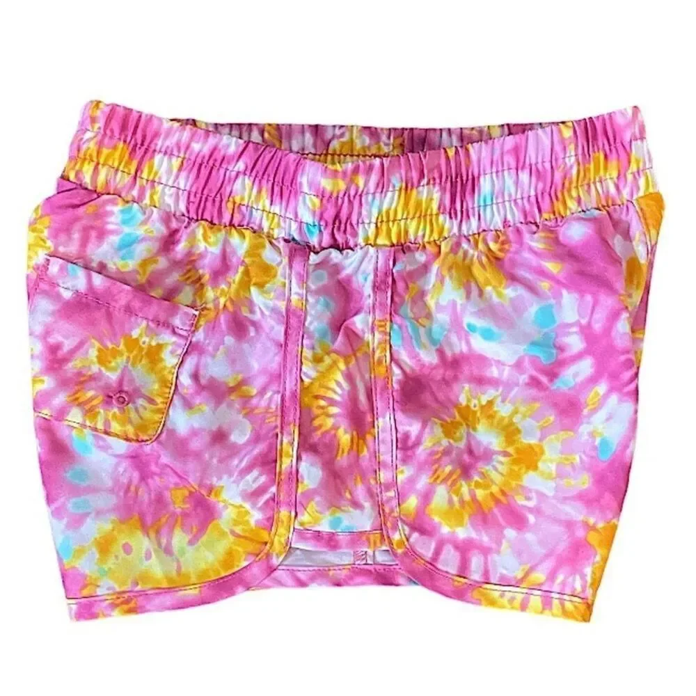 Speedo Girls Size Large Swimsuit Boardshort Bottoms New Barbiecore Kidcore Swim